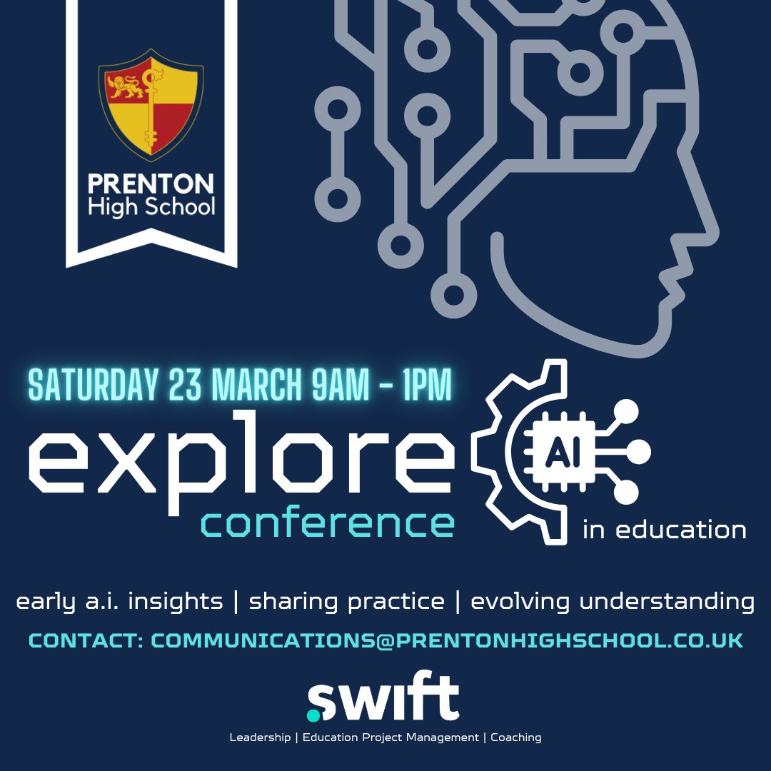 Exciting collaboration with @TeamPrenton to explore the possibilities of Gen AI. A collaborative space for teachers, developers and leaders across #wirral and the north west. #education #leadership #GenAI #FutureEdTech #UKEdTech #teacher5oclockclub #teaching #EEF #FutureLeaders