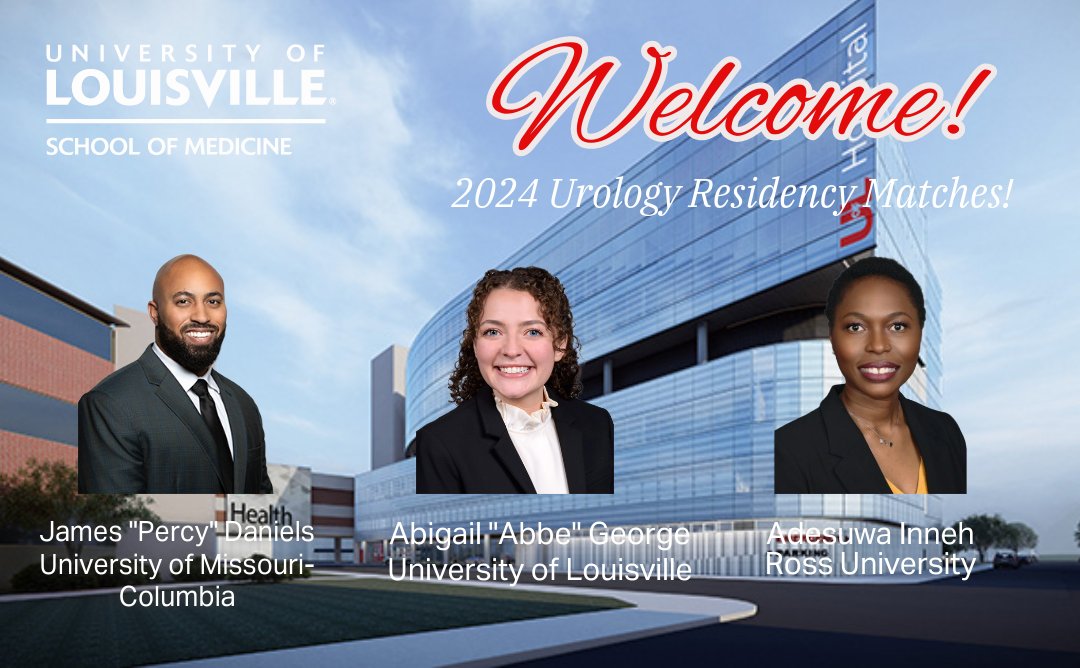 UofL Urology (@uoflurology) on Twitter photo Please join us in congratulating the members of our 2024 match class. Welcome to UofL Urology! #ulsom #uoflurology Please join us in congratulating the members of our 2024 match class. Welcome to UofL Urology! #ulsom #uoflurology