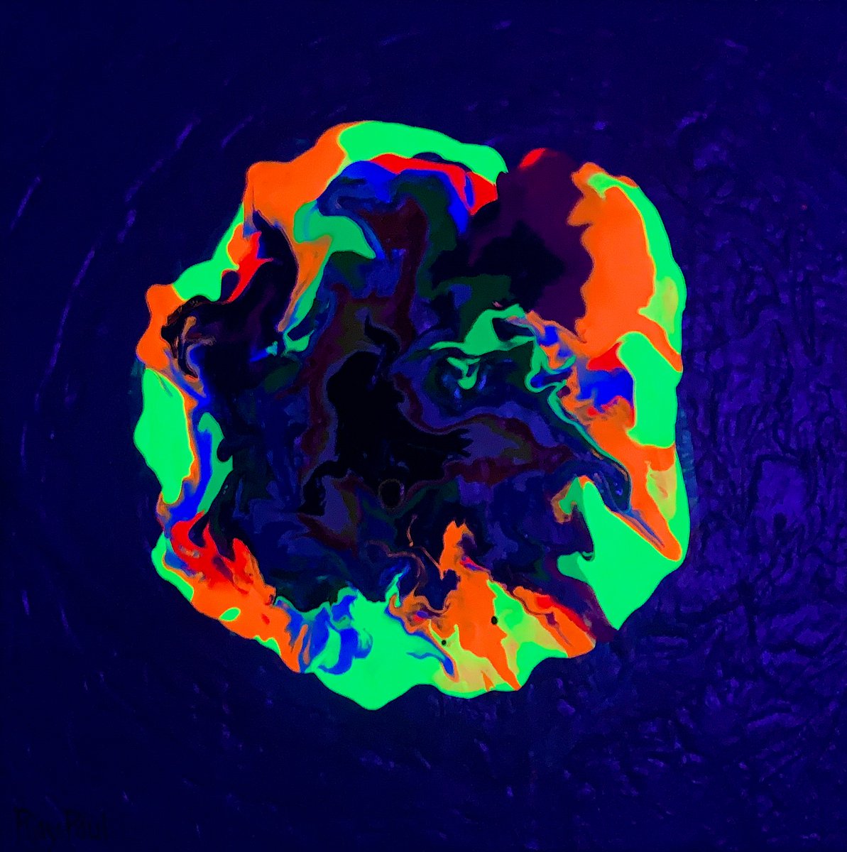 raypaul4's tweet image. "Sahasrara Suspended," acrylic, latex and enamel on canvas, 20" x 20" 2024 #abstractart #abstractpainting #popexpressionism #popsurrealism #neonpainting #chakraart #moffittcancercenter #sarcomasurvivor #neonart #neonkundalini