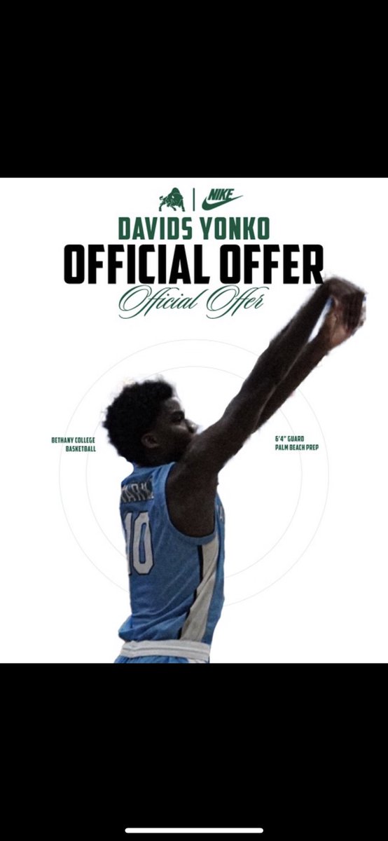 Blessed to receive an offer from Bethany college