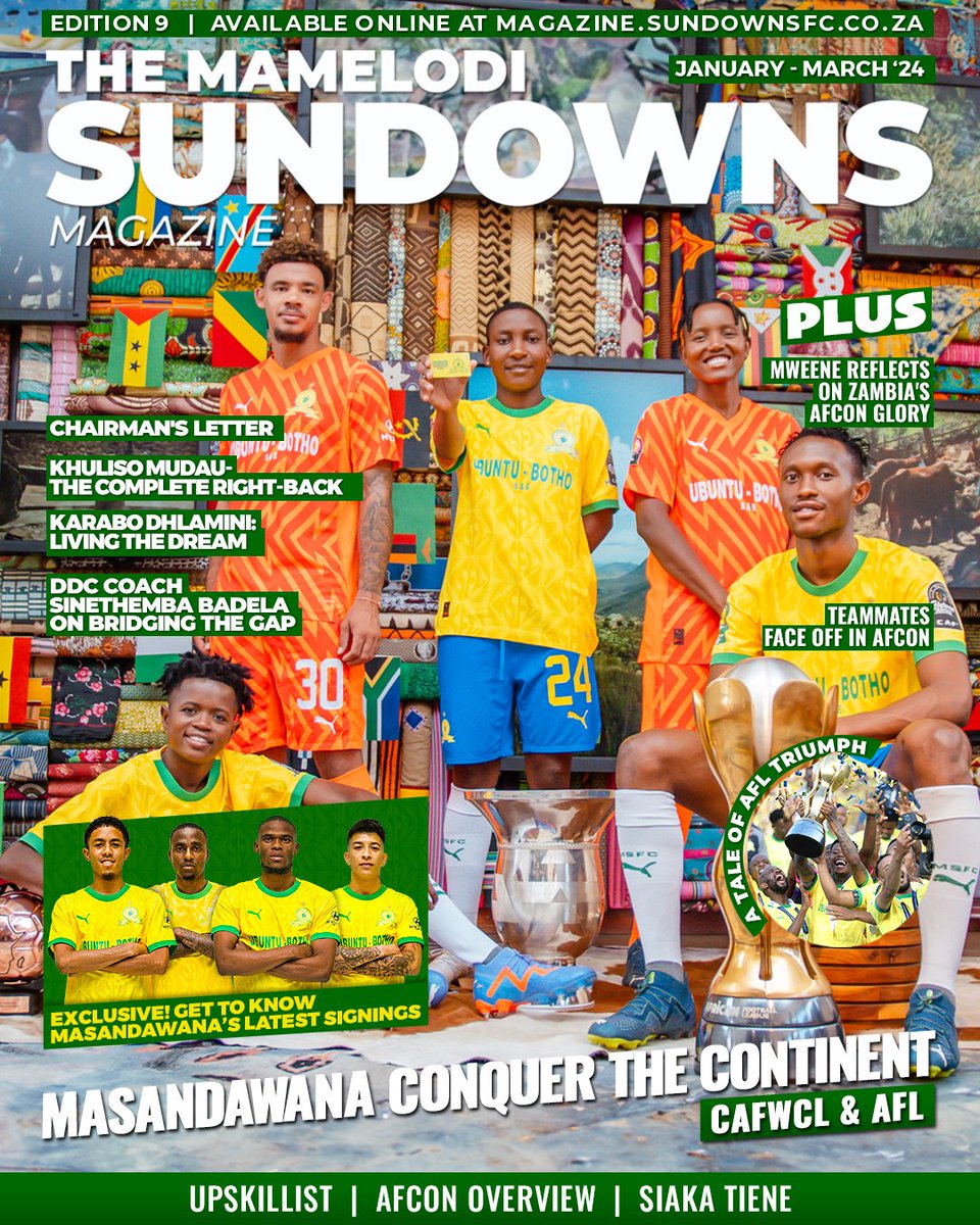 𝐌𝐚𝐦𝐞𝐥𝐨𝐝𝐢 𝐒𝐮𝐧𝐝𝐨𝐰𝐧𝐬 𝐃𝐢𝐠𝐢𝐭𝐚𝐥 𝐌𝐚𝐠𝐚𝐳𝐢𝐧𝐞 𝐎𝐮𝐭 𝐍𝐨𝐰

Discover exclusive insights into the club’s continental dominance, showcasing their unparalleled success in African football competitions. From historic victories to new signings and more. 🏆 

Join