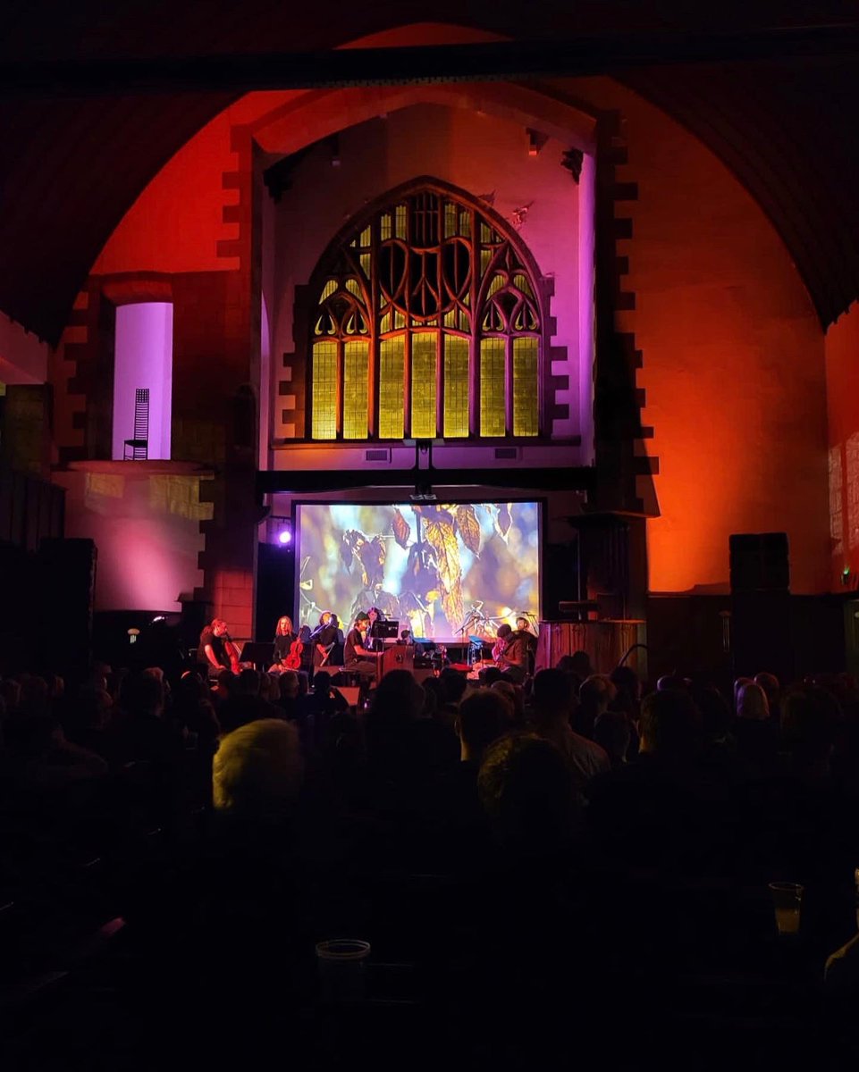 1st time I set foot in the magnificent Mack Church was opening for the great @pastels_the Indebted and grateful to all who encouraged us @ccfest, beautiful pals bringing the songs to life, Tommy for the 📽 and Gerard Love who’s melodies are in mah bones.✌️ (📷: @SGR_RecordCafe)