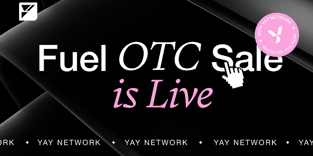 ⚡️Fuel Network OTC Token Sale is Live ⚡️ YAY Network is proud to bring you Fuel Network OTC Token Sale via @marsbaseio! This is a very time sensitive deal, where we were able to secure the tokens at a 25% discount rate from the current OTC offers! Participate on the Sale…