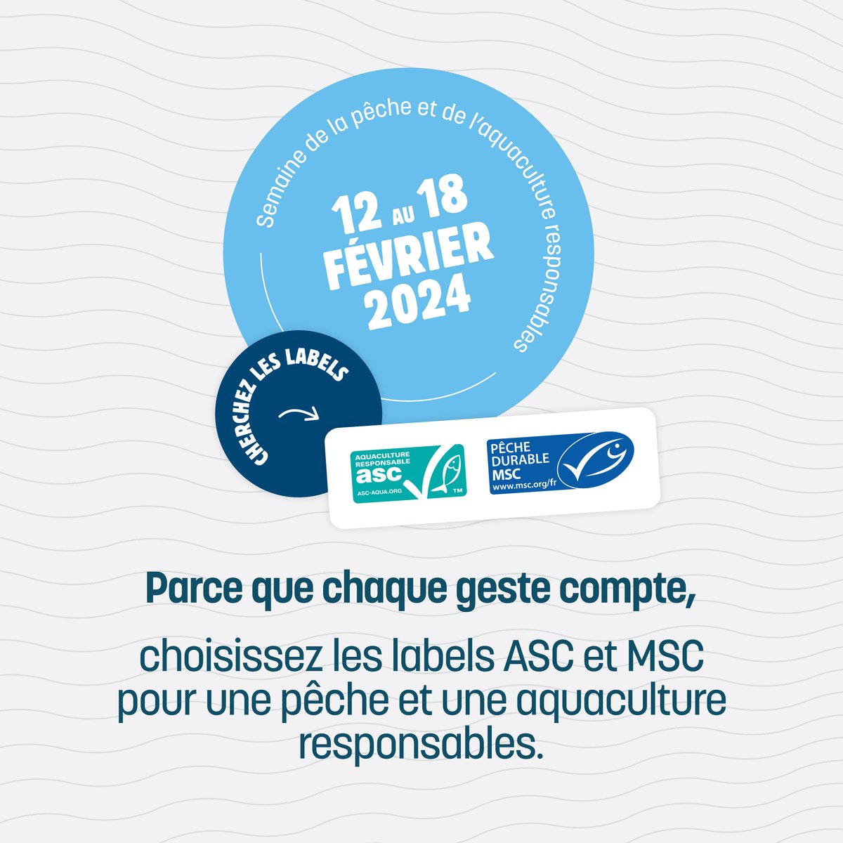 #SPAR2024 - A l'occasion de la Semaine de la Pêche et de l'Aquaculture Responsables, nous nous mobilisons aux côtés de l'<a href="/ASC_aqua/">ASC</a> et du <a href="/MSCpechedurable/">MSC Pêche Durable</a> car nous aussi, nous avons un rôle à jouer! ✊ 
#ascaqua #mscpêchedurable #TousUnRôleAJouer