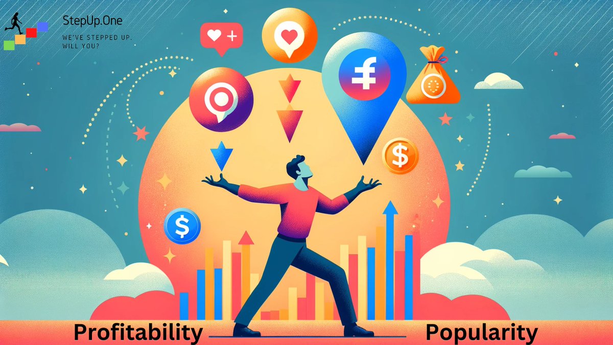 The eternal question for founders: 

profitability or popularity?

1️⃣ Viral fame may bring temporary hype, but it doesn't guarantee long-term success.

2️⃣ A solid bottom line ensures financial stability and sustainable growth.

#ProfitabilityVsPopularity #FoundersDilemma