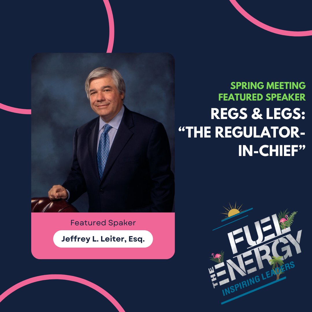 PetroPackaging's tweet photo. Our Spring Meeting speaker sessions will be closed out with an always popular dicsussion from the Regulator-in-Chief: Jeffrey L. Leiter! He'll be bringing back his Regs and Legs conversation.

Sign up here: https://t.co/2SAt5Mhj8e https://t.co/sl4uwdtiG1