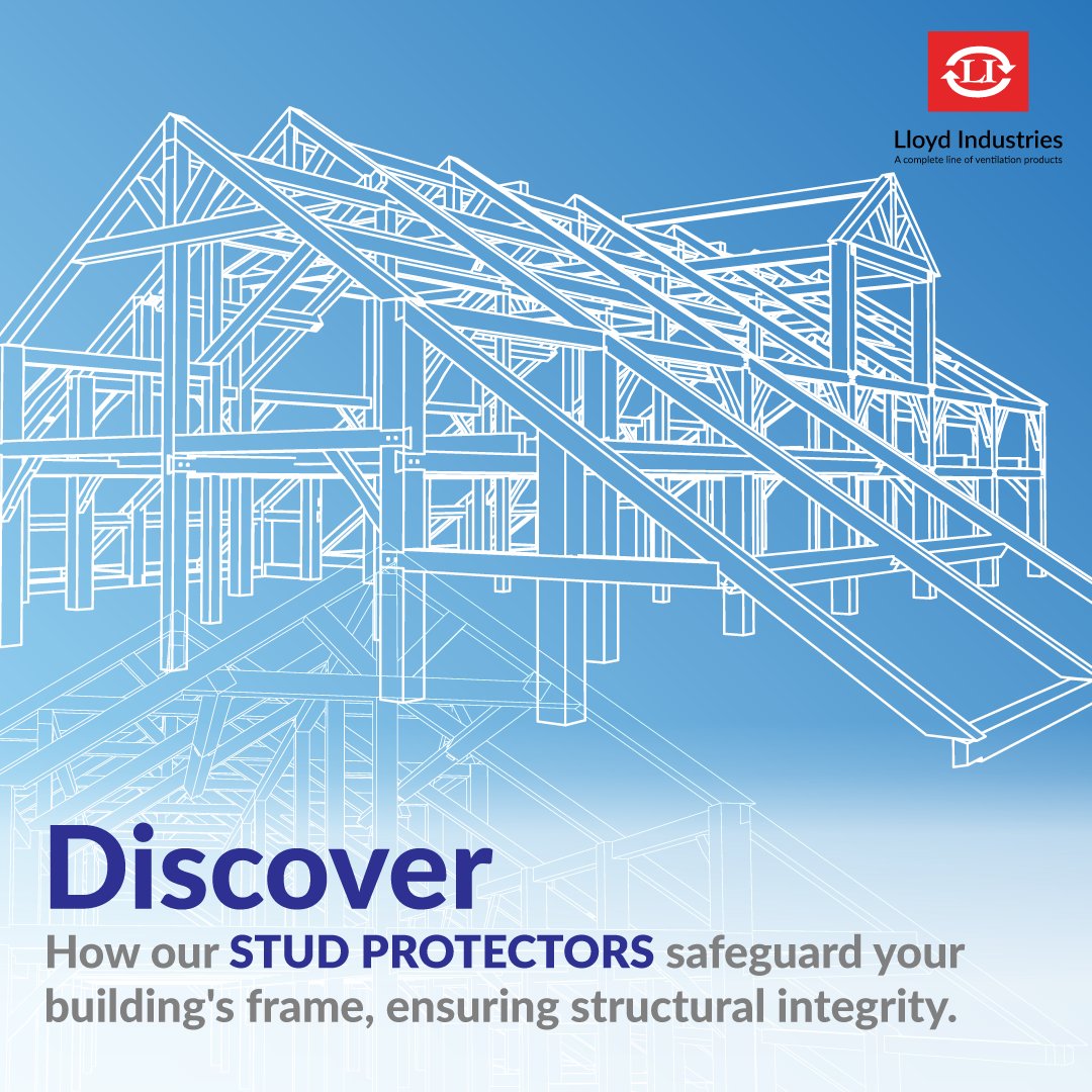 LloydIndustries's tweet image. Preserve your building&apos;s frame with our stud protectors. Explore how they prevent structural vulnerabilities. 

firedamper.com/product-catego…

#StudProtection #BuildingStructures #DamagePrevention