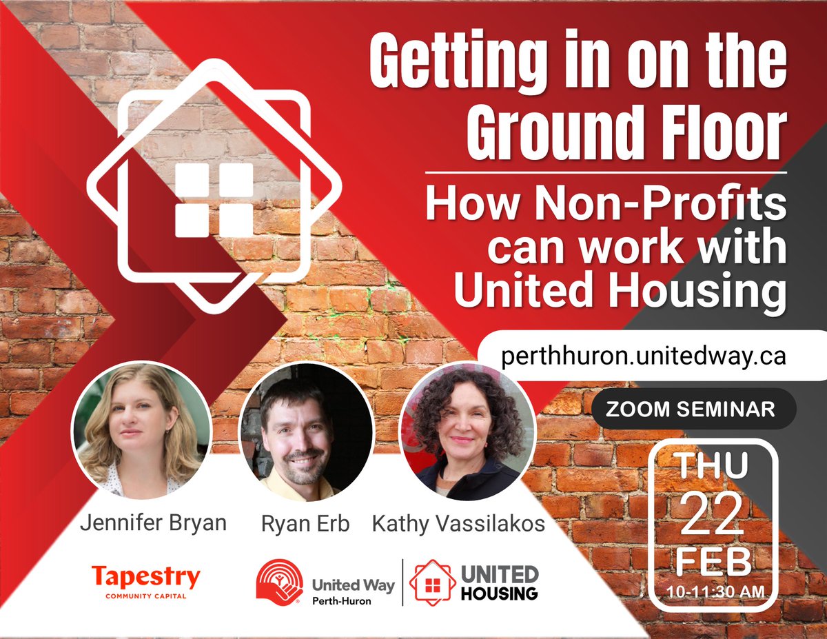 Feb. 22, 10 to 11:30 a.m.
Non-profits are facing challenges. Workers are harder to find &amp; keep, &amp; demand for services is growing. There’s a common denominator: the cost of housing. Learn more about United Housing &amp; how your organization could help.
More>> ow.ly/5KJW50QwJtZ