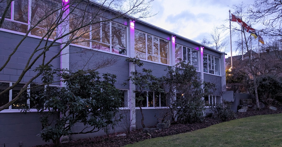 🟣Municipal Hall will light up purple today for Provincial Eating Disorders Awareness Week (PEDAW).

This province-wide effort from Jessie’s Legacy - <a href="/loveourbodies/">loveourbodies</a> - promotes prevention and early intervention of eating disorders. #purpleforpedaw #oakbay #eatingdisordersawareness