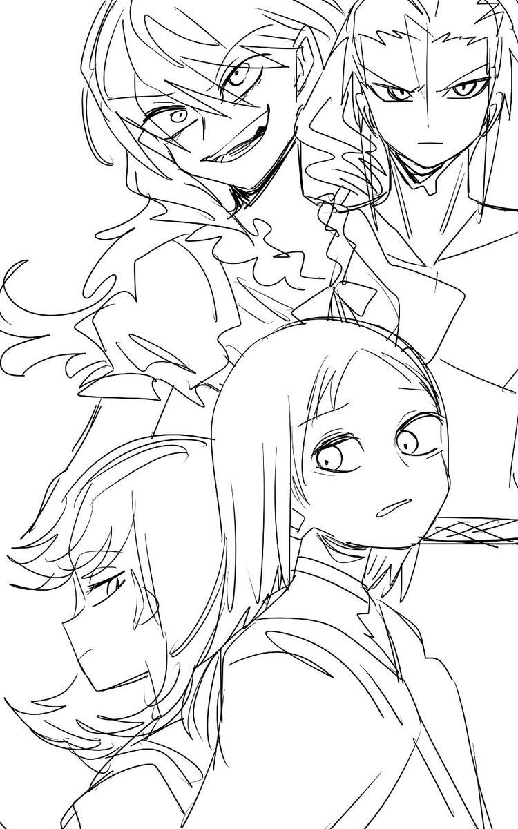 顔描きて～ってなって描いた、創作らくがき 