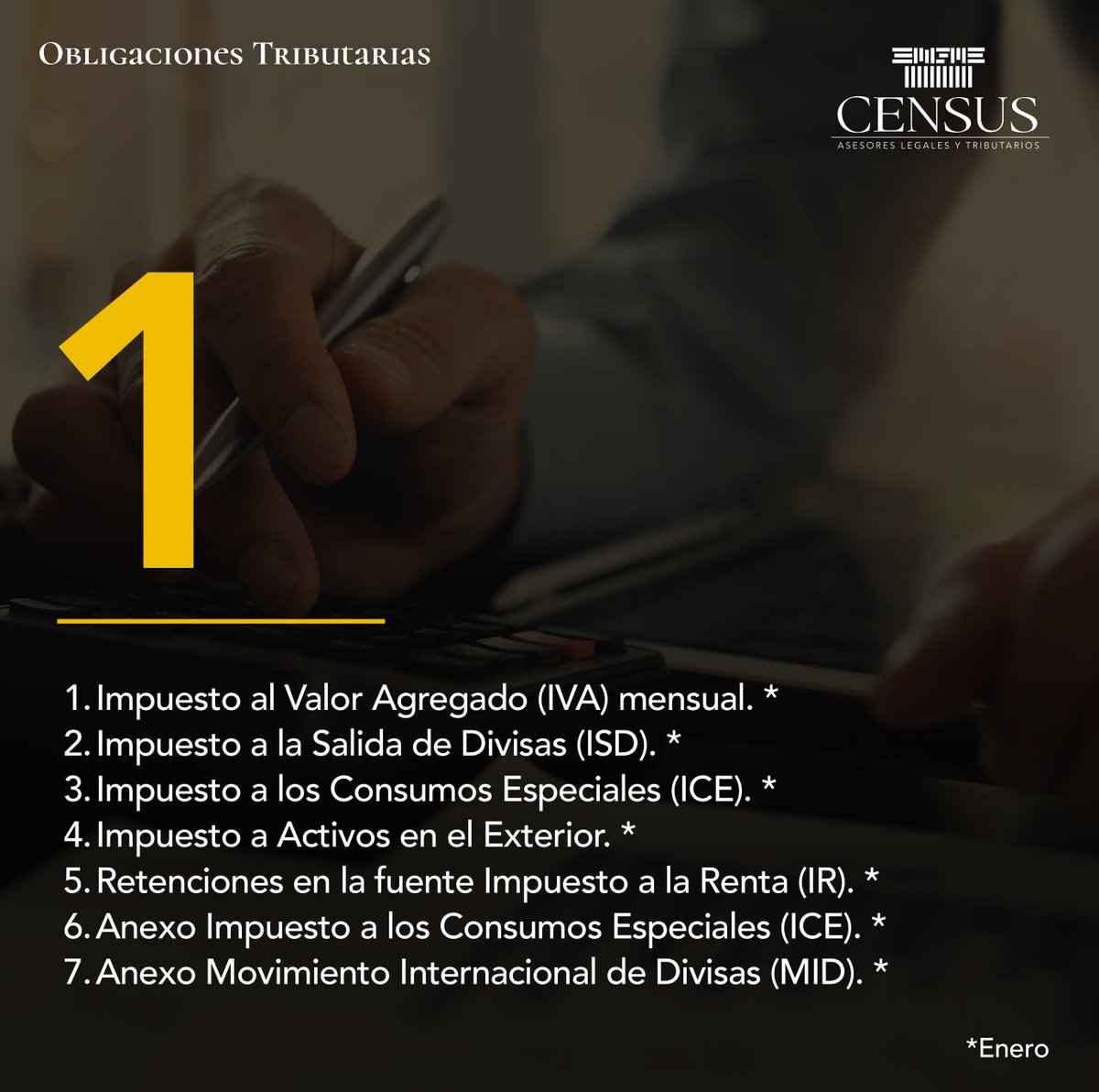 CensusEc's tweet photo. #CensusInforma | Te presentamos una recopilación de las #ObligacionesTributarias que se deben cumplir en el mes de febrero. 🧵 https://t.co/7Rgm62bnen