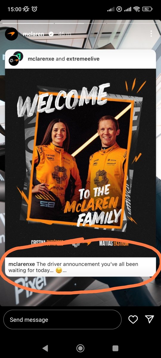 The driver announcement you were looking for today. 

El anuncio de pilotos qué estabais esperando.

Bienvenida Cristina
Welcome Mattias