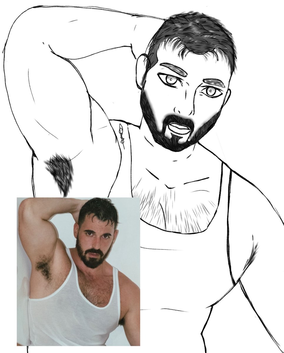 WadpuB's tweet photo. Só um desenho pra treino @THICKmacho https://t.co/AMmqxyflIe