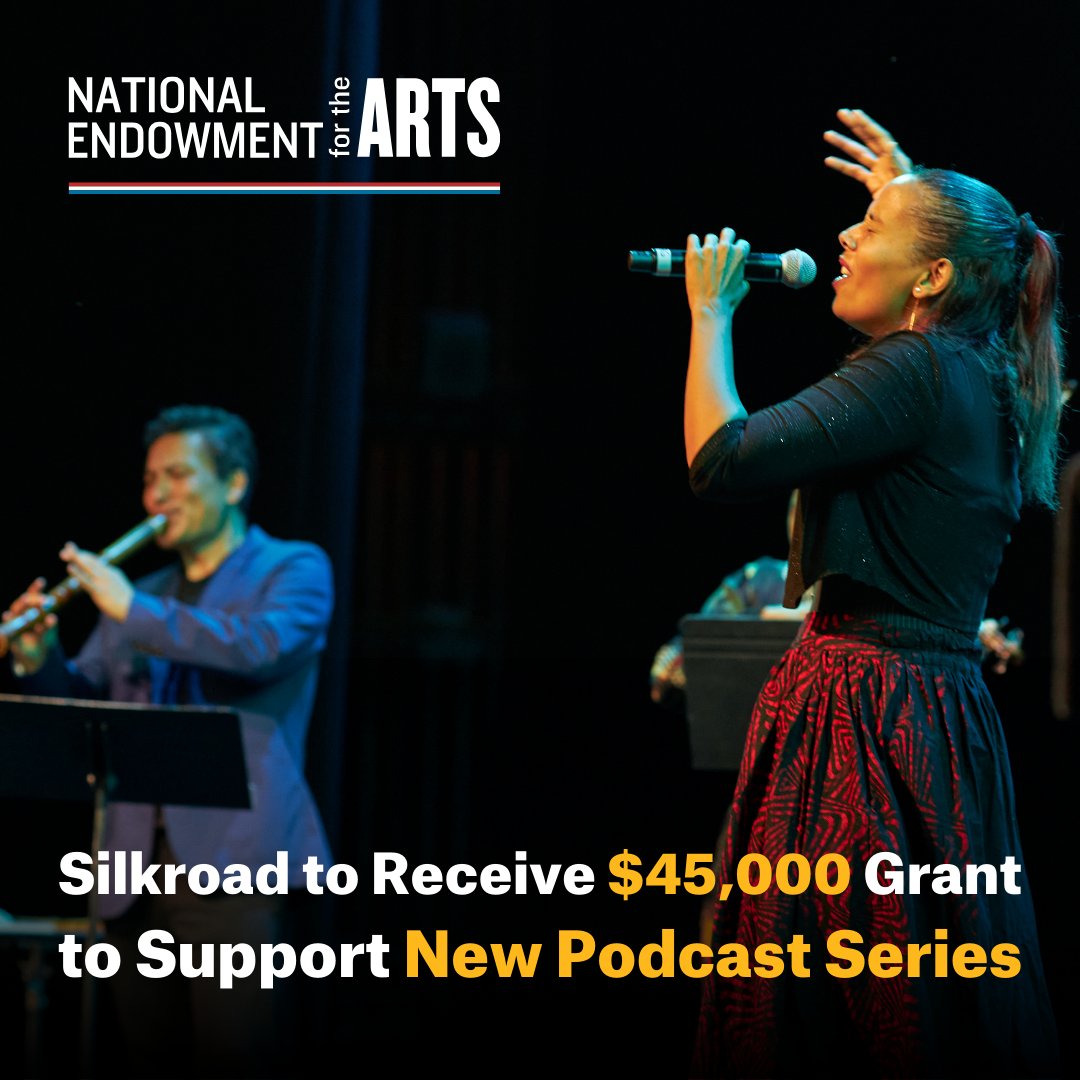 We are so fortunate to receive this third grant from the National Endowment for the Arts to support a new podcast series as part of Silkroad's American Railroad initiative! Read the full press release at our link in bio.