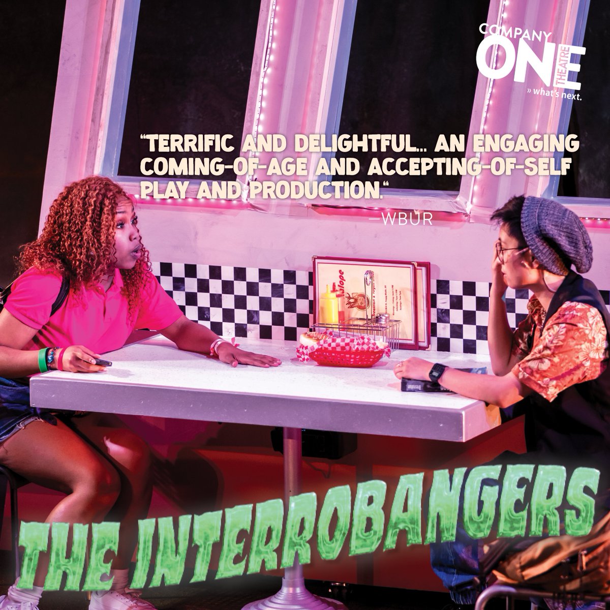 Have you heard the tea on The Interrobangers‽ Critics are calling it "silly, sweet, and serious all at once" and "a queer play for the queer community."

We're back at the Boston Public Library this weekend! Get your FREE tickets at the link in our bio