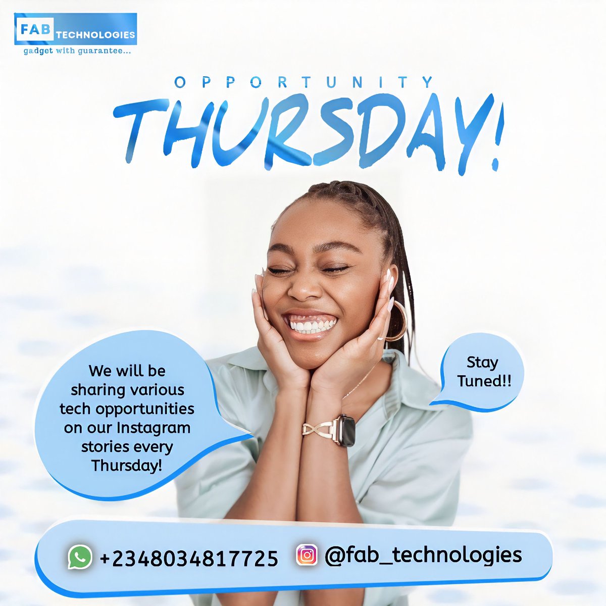 Fab_Tech_'s tweet image. Be on the lookout for tech opportunities on our Insta story
instagram.com/fab_technologi…