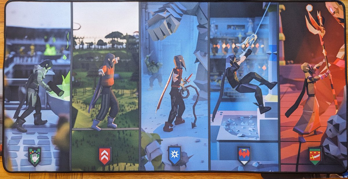 It arrived today! Thanks again for the awesome OSRS desk mat! <a href="/CreatorCrafted/">CreatorCrafted</a> 🎉