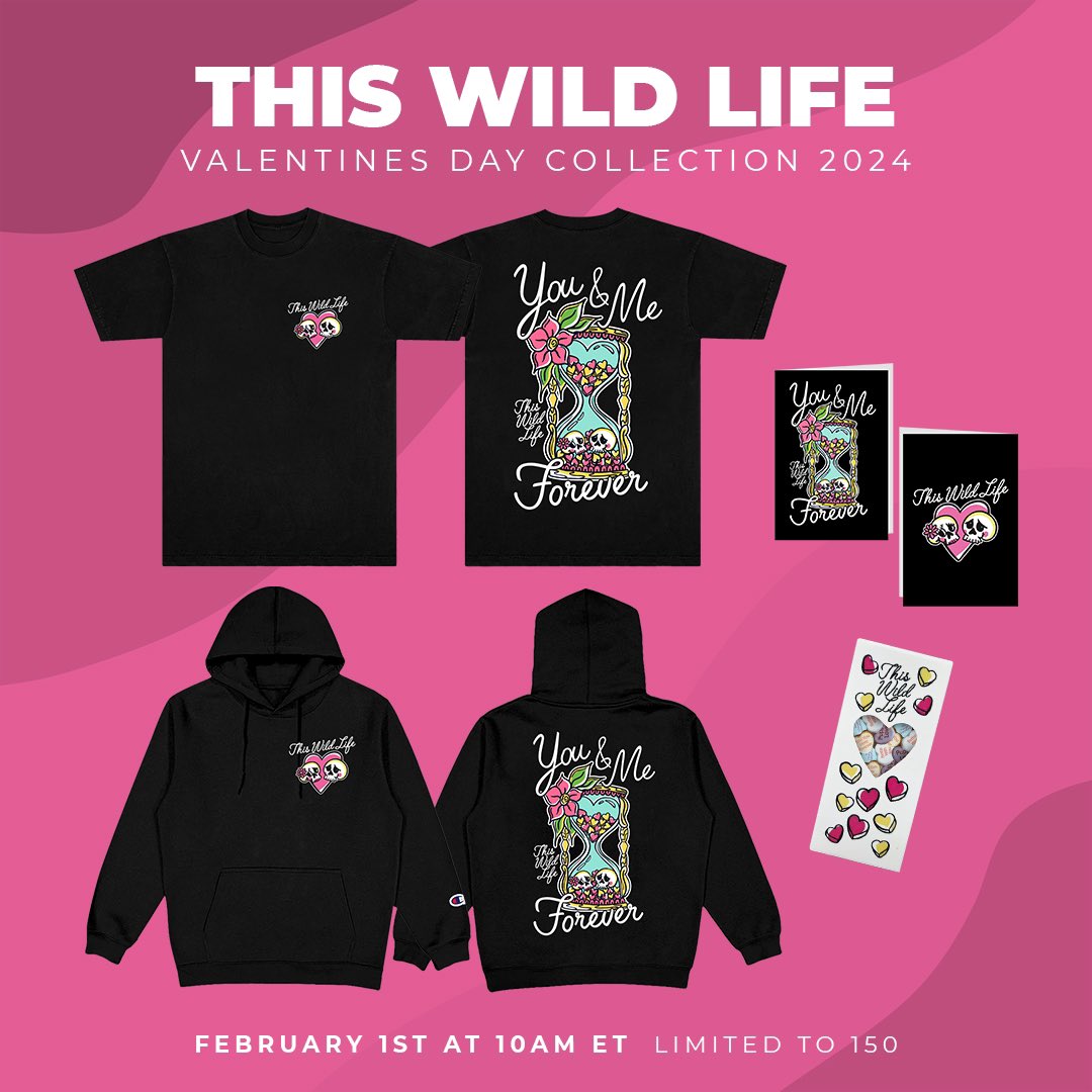 Valentine’s Day line is out now and limited to 150, don’t miss you!! store.thiswildlifeband.com