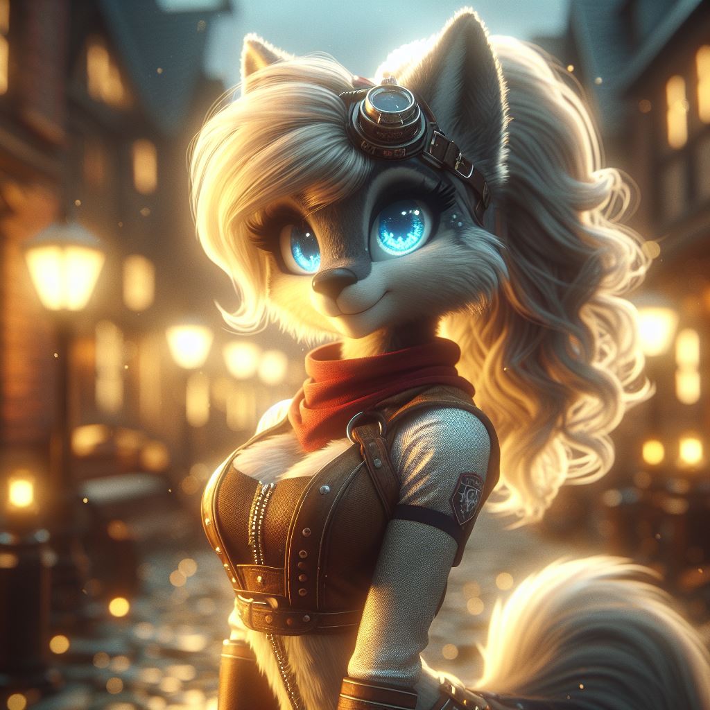 ChelsiBright's tweet image. It's a steampunk kind of day, don't you think? ⚙️🔧💡

#GPT4 #furry #furryaiart #AIgirl #AIart #AIArtCommuity #ChelsiBright