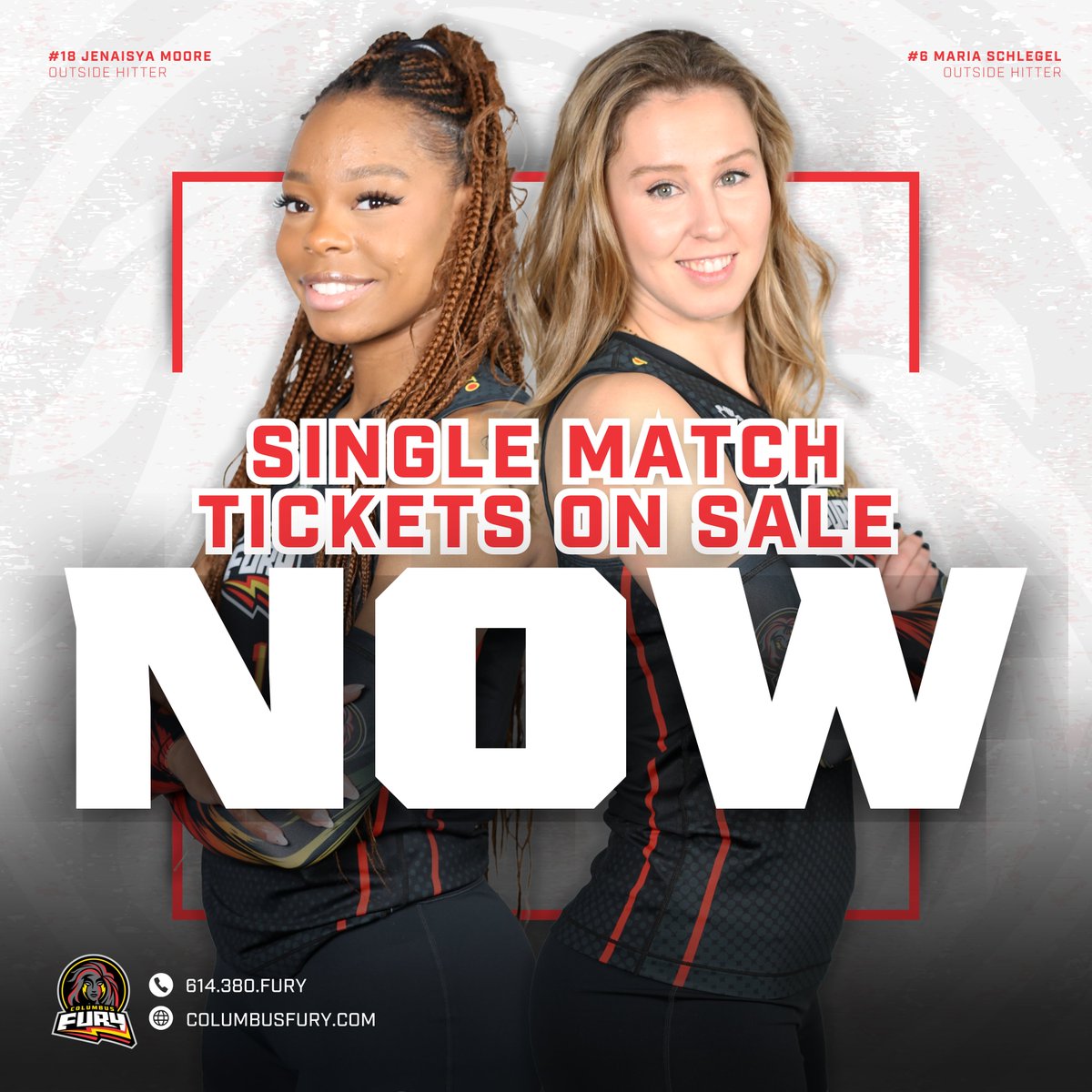 ColumbusFury's tweet photo. ON SALE NOW‼️

Get your single match tickets and be a part of HISTORY‼️

Purchase here ➡️ https://t.co/d8KtNiM2rS 

#UnleashTheFury #ColumbusFury #RealProVolleyball #ProVolleyball https://t.co/FjzyeUJRUf