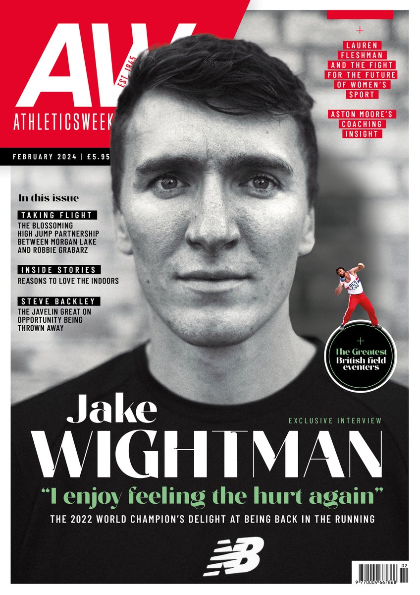AW (@athleticsweekly) on Twitter photo Introducing our February front cover 🥁
Our cover star is 2022 world 1500m champion <a href="/JakeSWightman/">Jake Wightman</a> ⚡️
The middle distance maestro opens up about his return to racing after over a year out with injury 🏃
<a href="/JakeSWightman/">Jake Wightman</a> explains how he's mentally battled through the past 12 Introducing our February front cover 🥁
Our cover star is 2022 world 1500m champion <a href="/JakeSWightman/">Jake Wightman</a> ⚡️
The middle distance maestro opens up about his return to racing after over a year out with injury 🏃
<a href="/JakeSWightman/">Jake Wightman</a> explains how he's mentally battled through the past 12