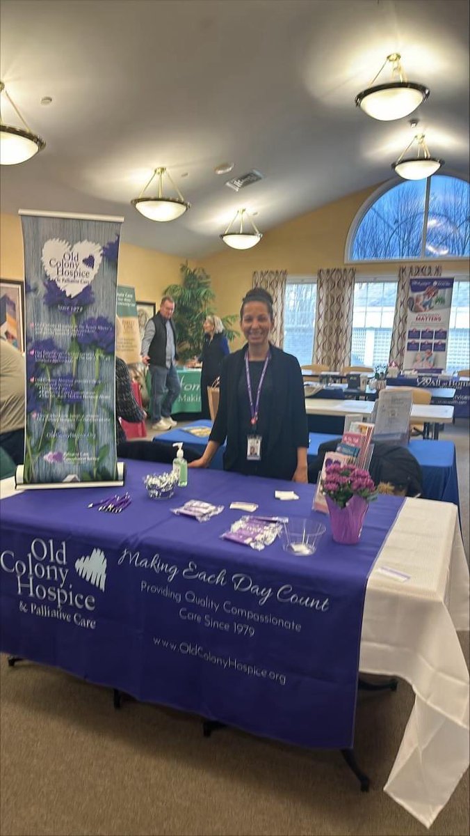 OLDCOLNYHOSPICE's tweet image. Jiku DePina CDP, CMDCP, Old Colony Hospice &amp;amp; Palliative Care Services Rep. attended the Vendor Fair at The Arbors at Taunton yesterday.

#VendorFair