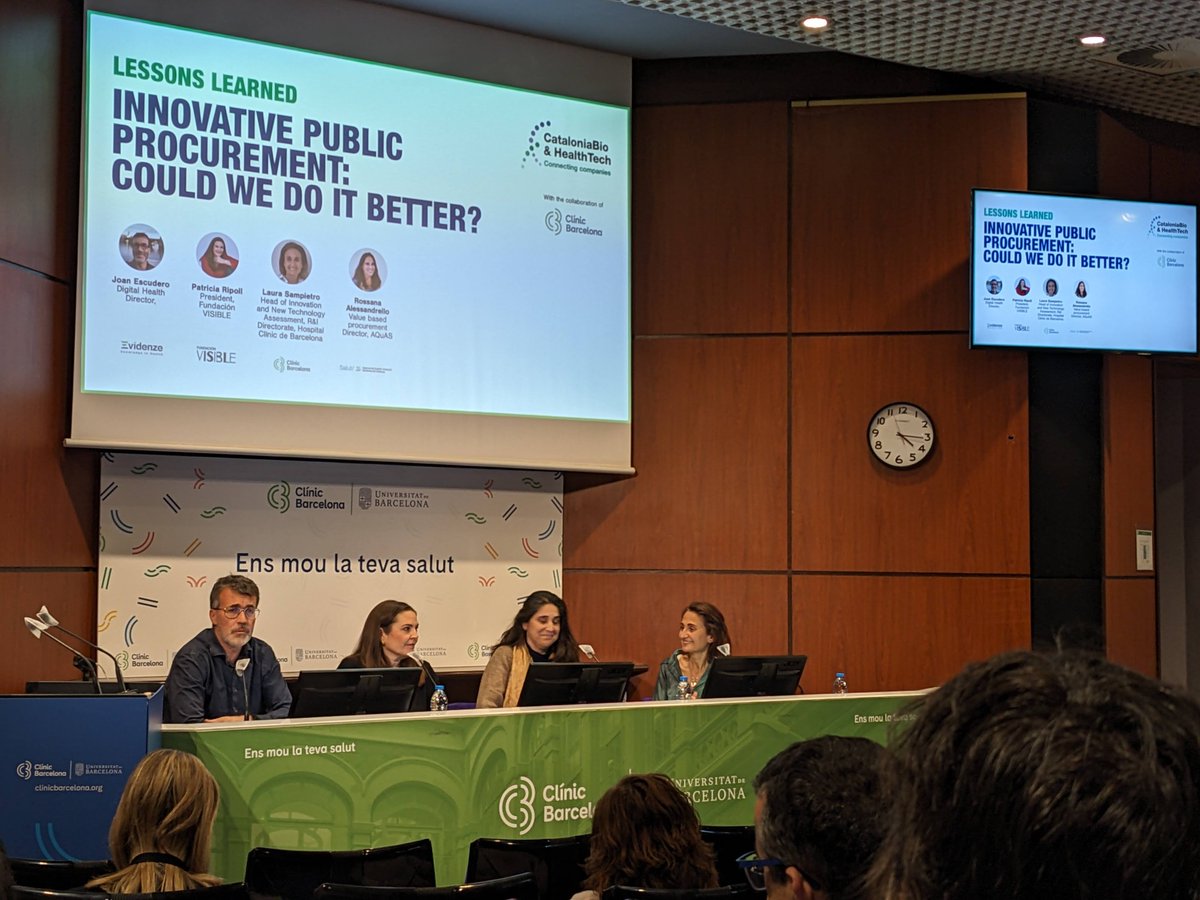 Catalonia.Health (@cataloniahealth) on Twitter photo 🔛LIVE | At <a href="/hospitalclinic/">Hospital Clínic</a> with a new Lessons Learned session to learn from the experiences from different professionals on #innovative public #procurement in #health
Can we do it better? 💪
With Evidenze, <a href="/visible_fund/">Visible_fund</a>, <a href="/hospitalclinic/">Hospital Clínic</a>, <a href="/AQuAScat/">AQuAS</a>
#LessonsPPI #innovation 🔛LIVE | At <a href="/hospitalclinic/">Hospital Clínic</a> with a new Lessons Learned session to learn from the experiences from different professionals on #innovative public #procurement in #health
Can we do it better? 💪
With Evidenze, <a href="/visible_fund/">Visible_fund</a>, <a href="/hospitalclinic/">Hospital Clínic</a>, <a href="/AQuAScat/">AQuAS</a>
#LessonsPPI #innovation