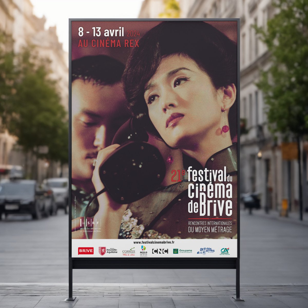 🎬Voici l’affiche du prochain festival du cinéma de Brive 21e édition des Rencontres internationales du moyen métrage 🗓️ Rendez-vous du 8 au 13 avril prochain ❓ En attendant, on lance le jeu totalement gratuit : à  quel film fait-elle référence ? ▶️ brivemag.fr/voici-laffiche…