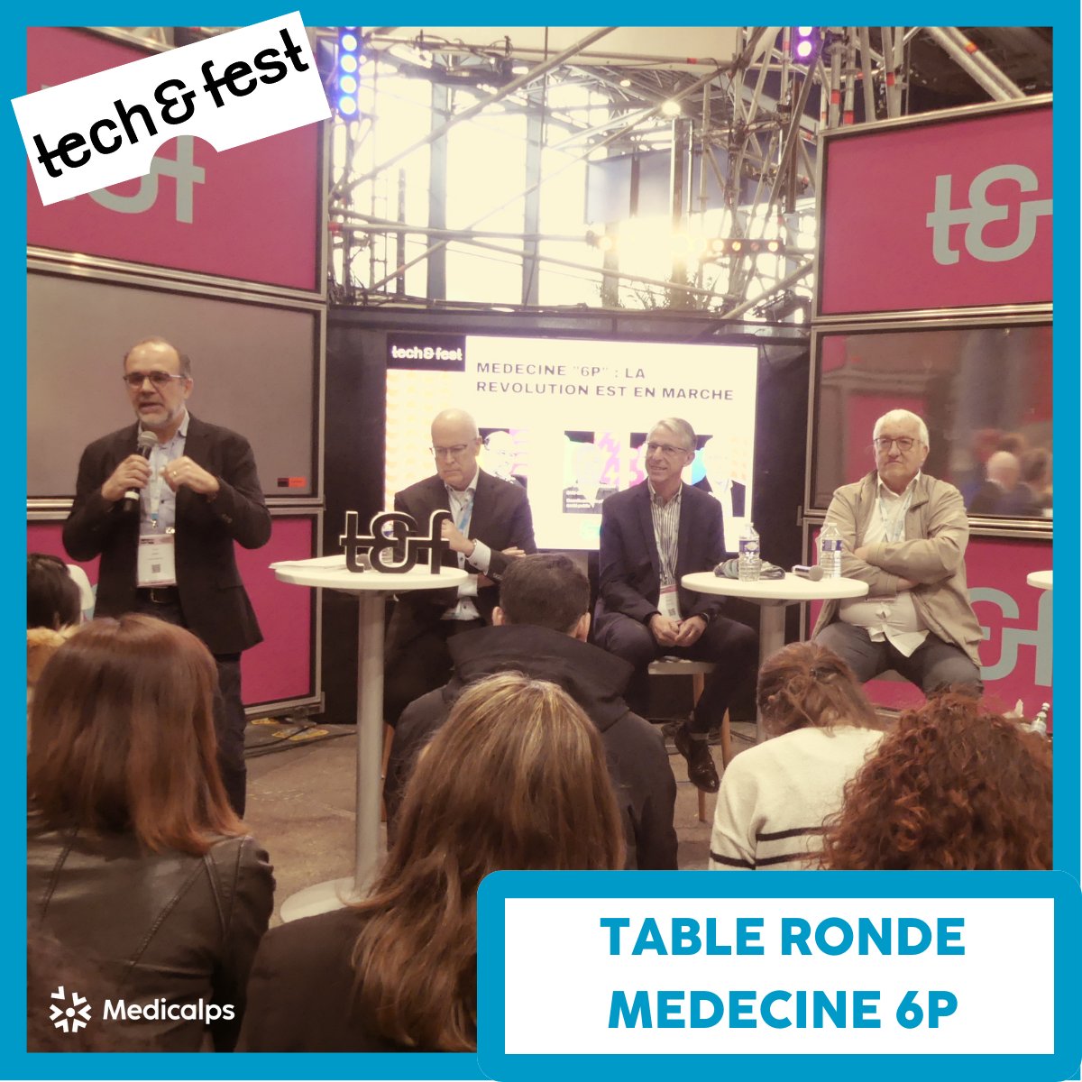 #TechnFestLive  

"La médecine 6P" on en parle mais qu'est-ce que ça veut dire ?  On en parle avec <a href="/RemedeeLabs/">Remedee Labs</a> <a href="/BDandCo/">BD</a> <a href="/CHU_Grenoble/">CHU Grenoble Alpes</a> et notre animateur Gerald COMTET sur une table ronde exceptionnelle sur Tech&amp;Fest

#GrenobleAlpes #Santé #Innovation