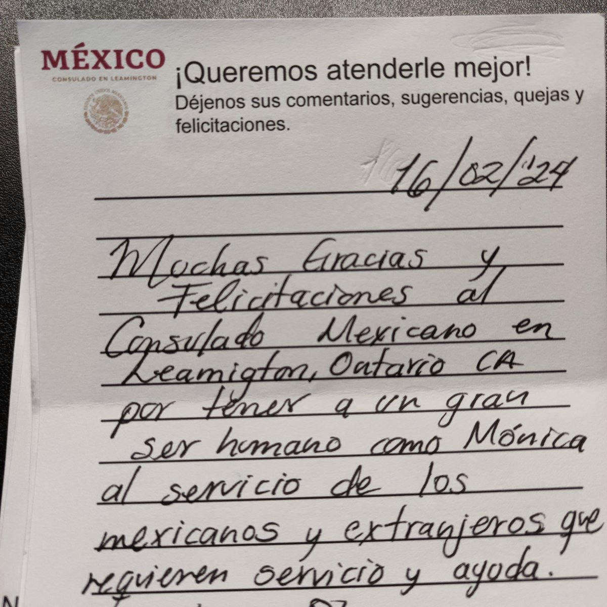 ConsulMexLea's tweet photo. Nuestra mayor #Recompensa es su satisfacción. Sus comentarios nos #Motivan a seguir trabajando para acercar el #Consulado a la #Comunidad y ejercer una diplomacia #Cercana #Humana #Comprometida #Igualitaria @aliciabarcena @r_velascoa @SRE_mx @jaime_vbt https://t.co/VCOwL5gIiU