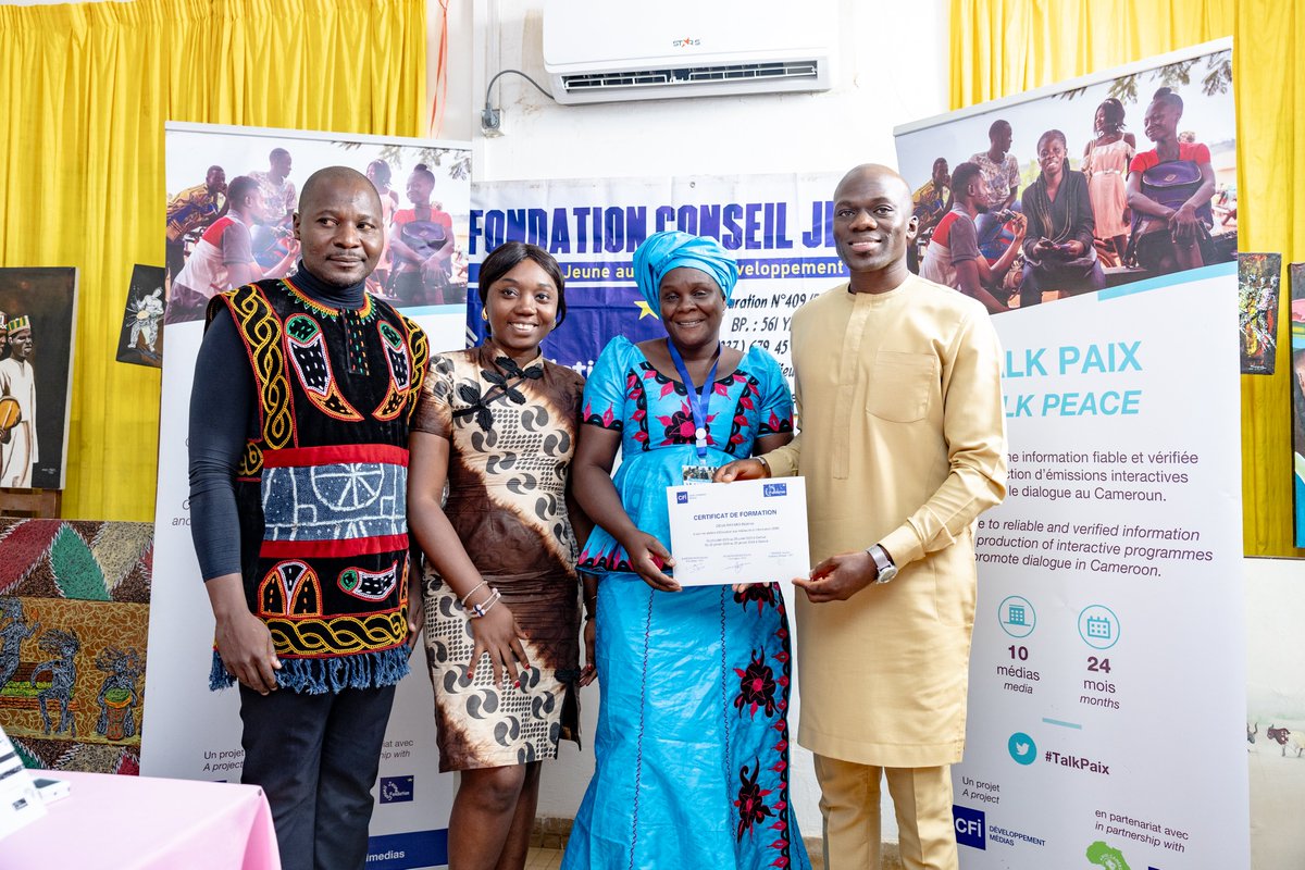 📸 Retour en images
🔵 À Garoua, au Nord Cameroun, s'est tenu du 22 au 26 janvier 2024 un atelier d'éducation aux médias et à l'information. Dix jeunes Camerounais.es ont participé à cette session.
👉 cfi.fr/fr/projet/talk…
#CFImédias <a href="/FondationJae/">Fondation JAE</a> <a href="/HemesNkwa/">Hemes Nkwa</a> <a href="/PMfenjou/">Pountougnigni Mfenjou Arouna</a>