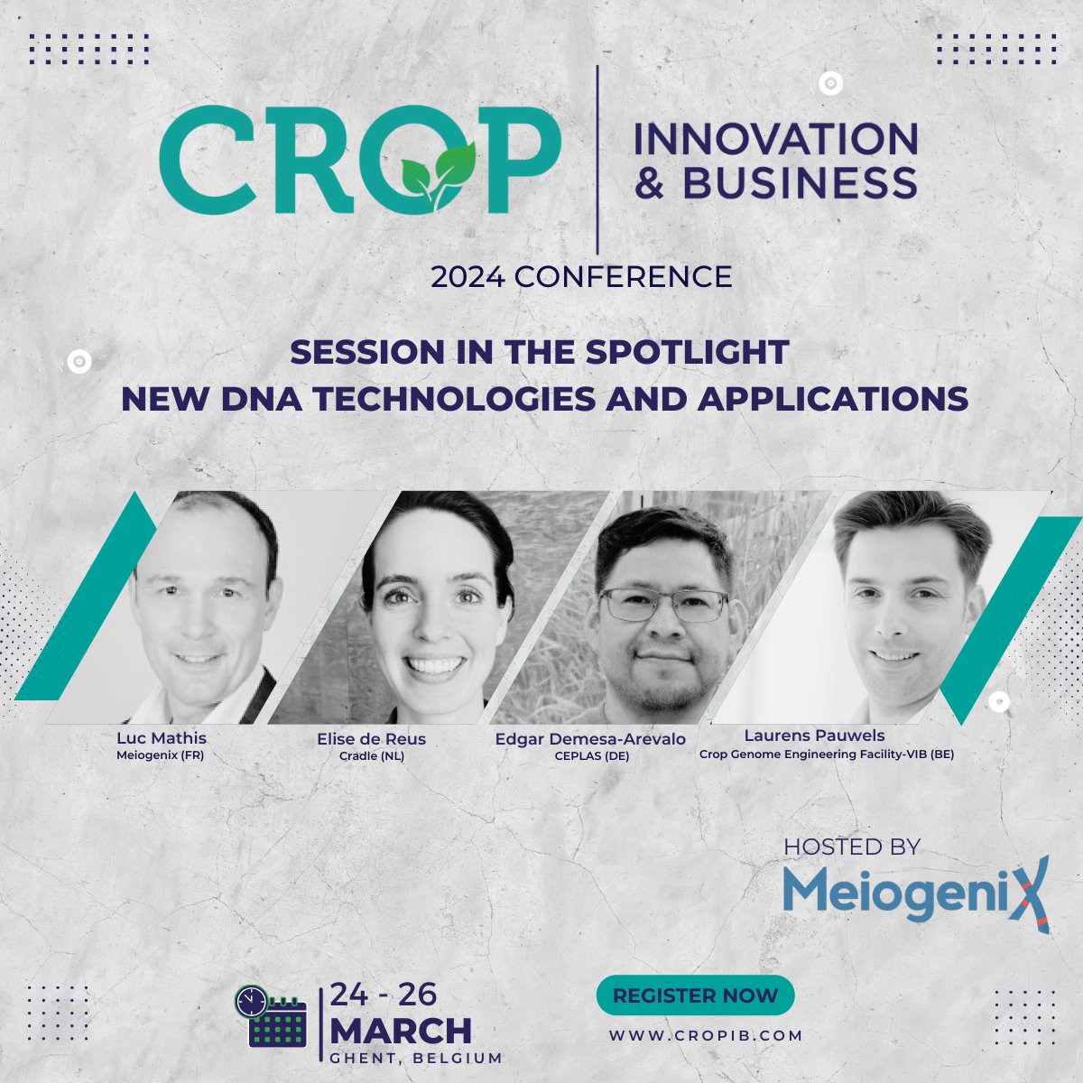 CROP Innovation & Business conference (@cropib) on Twitter photo Find out more about new DNA technologies and applications at the CROP IB conference in March!
<a href="/lucmathis/">luc mathis</a>, CEO of Meiogenix is happy to host en present session New DNA technologies and applications.
For more information and registration, go to cropib.com. Find out more about new DNA technologies and applications at the CROP IB conference in March!
<a href="/lucmathis/">luc mathis</a>, CEO of Meiogenix is happy to host en present session New DNA technologies and applications.
For more information and registration, go to cropib.com.