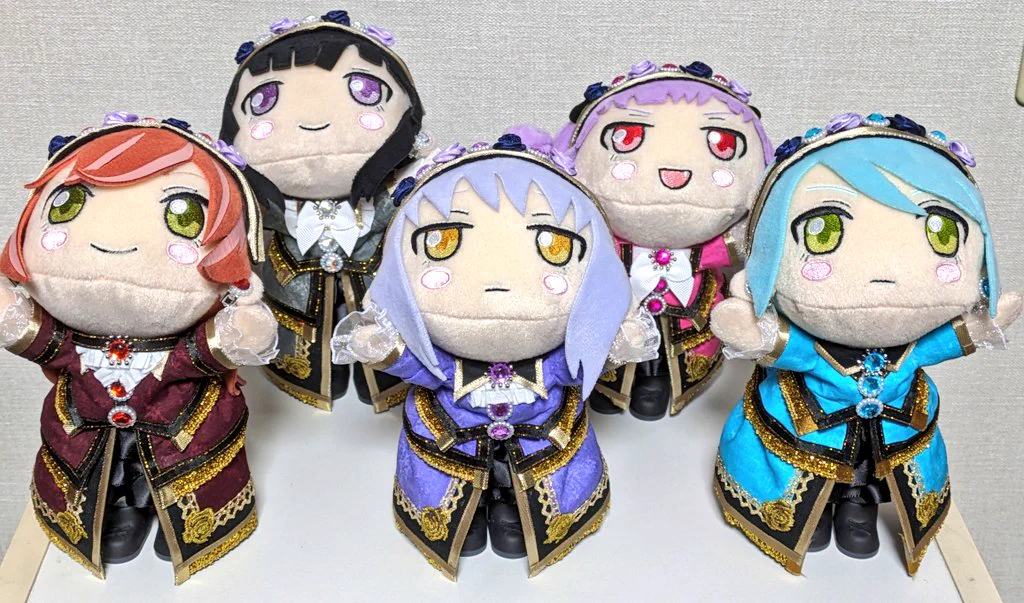 Roselia 寝そべりぬいぐるみ 5体セット きぬ。 on X: 