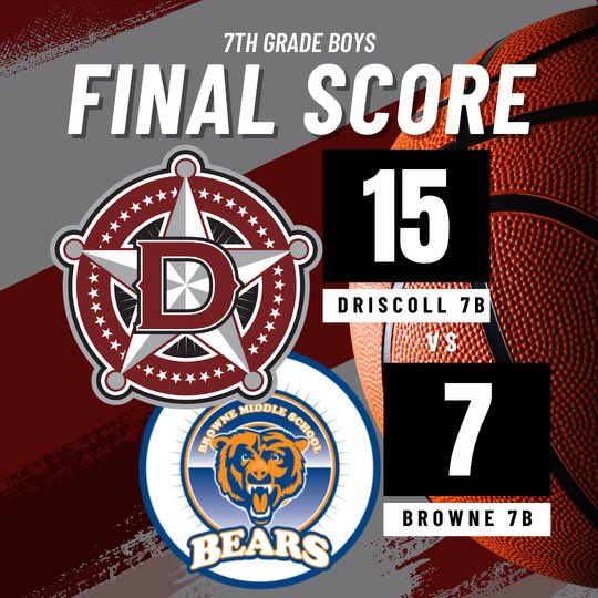 Congratulations to our 7th grade boys on their wins last night! 👏