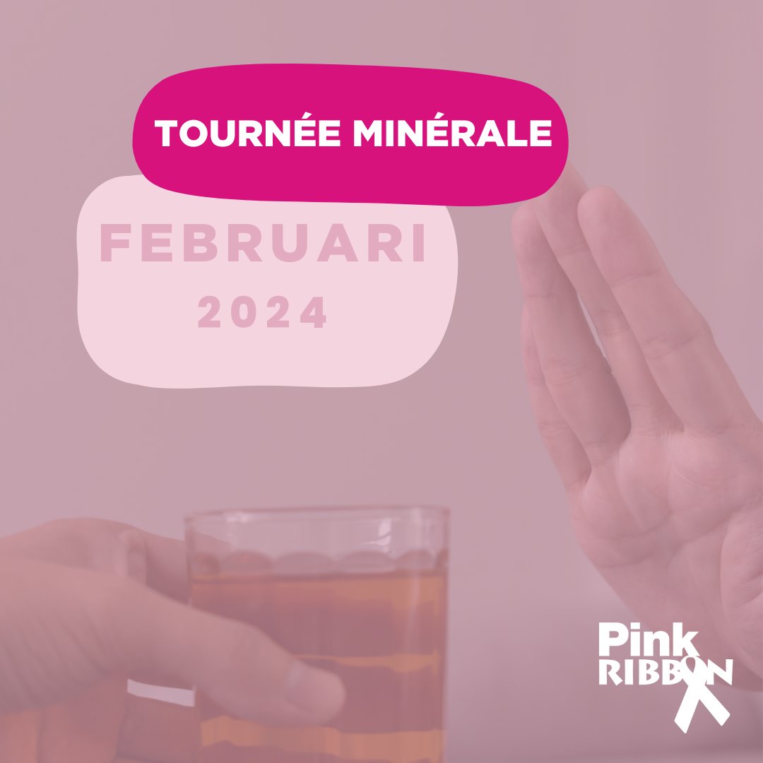 📢 Februari staat in het teken van Tournée Minérale, een maand geen alcohol drinken dus. 

Lees meer over de effecten van alcohol en de link met borstkanker: pink-ribbon.be/actueel/schade…

Doe jij ook mee? 💪❤️‍🩹

#pinkribbonbelgie #borstkankerbewustzijn #tourneeminerale