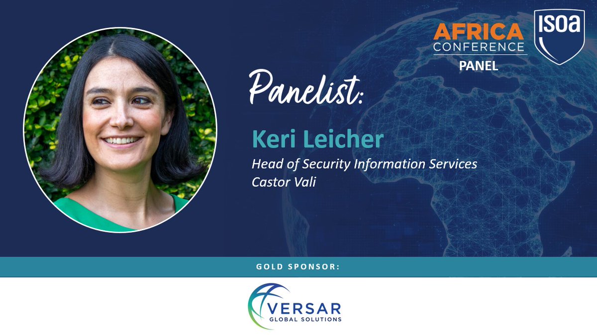 CastorVali's tweet photo. 1/3 Keri Leicher, Head of Security Information Services at Castor Vali, will be in attendance at the International Stability Operations Association Africa Conference from 13th to 15th February. #ISOAAfrica2024 will delve into crucial topics related to #stabilityops, including https://t.co/mVPJo7dVtj