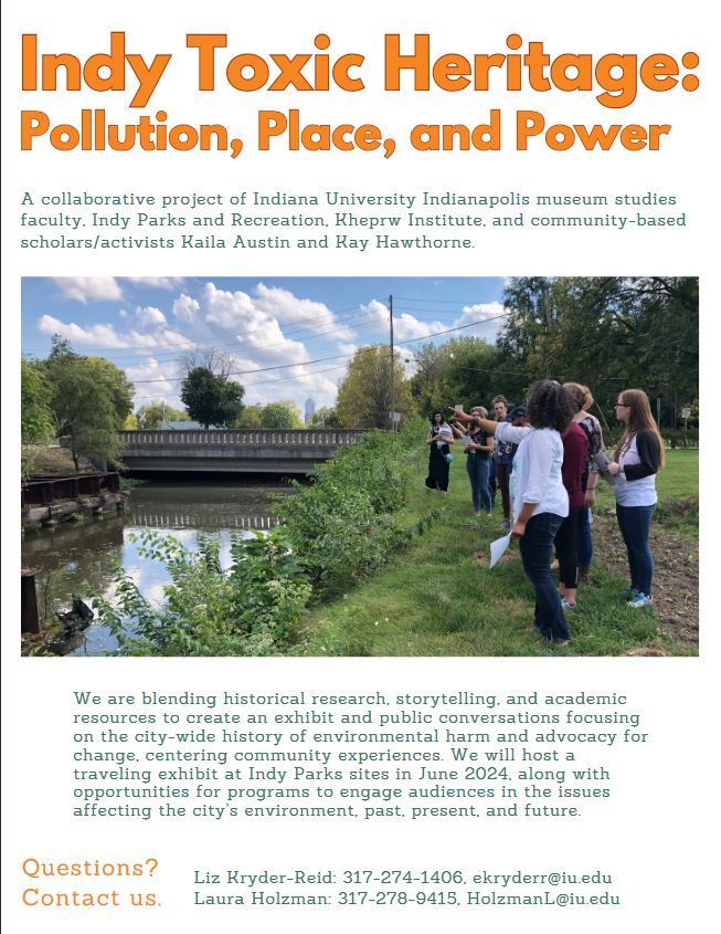 Contribute your story to a crowd-sourced archive of environmental damage and advocacy. Please share your photos, stories, art, etc. that document your experiences with pollution and/or environmental justice efforts in Indy. We can't wait to hear from you! bit.ly/3SGlwLX