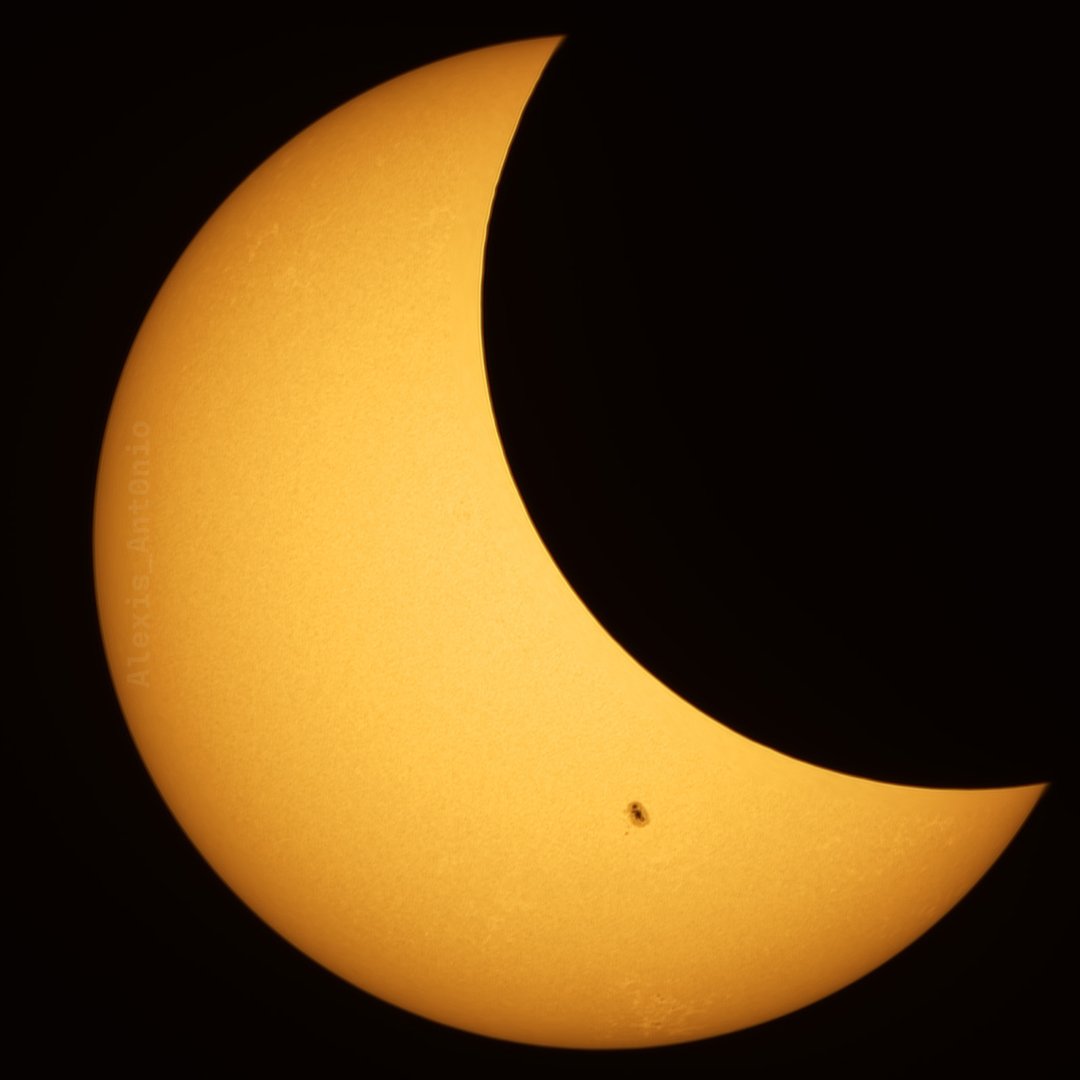 Solar Eclipse 40% coverage. Puerto Rico