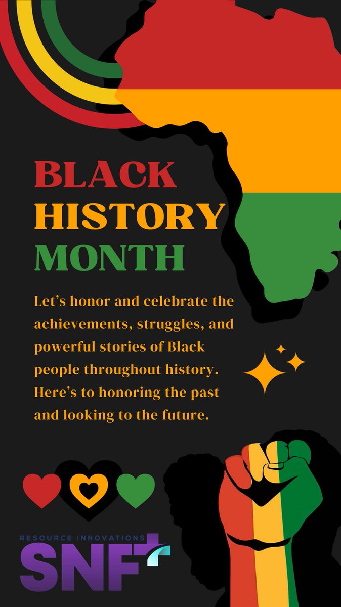 snf_resource's tweet photo. Today marks the first day of Black History Month. SNFRI recognize the contributions and legacy of Black Americans. 

May the dreams of your past be the reality of your future. -Jimi Hendrix

Happy Black History Month!  

#SNFRI #BlackHistoryMonth #LiftEveryVoice #WeCelebrateYou https://t.co/Vm00sU8q8S