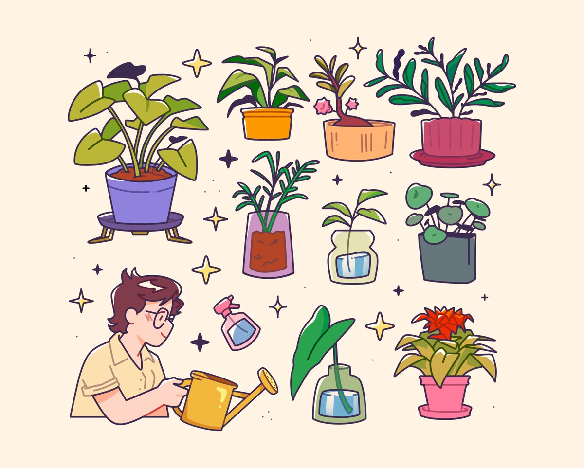 「caring for living things 」|isadora zeferinoのイラスト