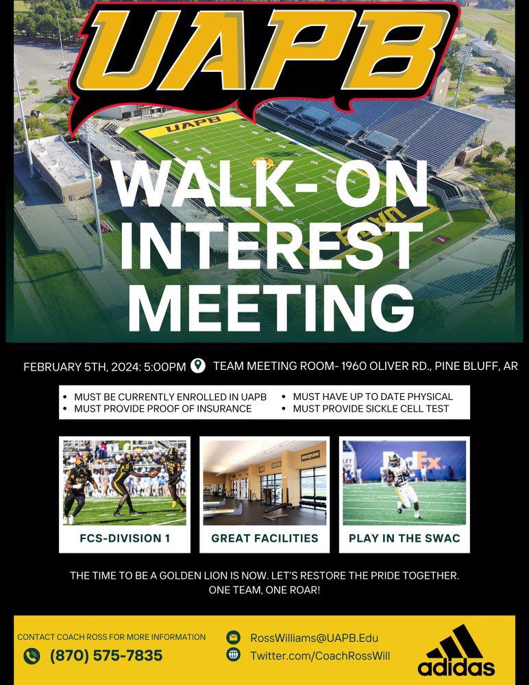 We are building something SPECIAL in the BLUFF. If you are a CURRENT student at UAPB this is for YOU😏
#RestoreThePRIDE