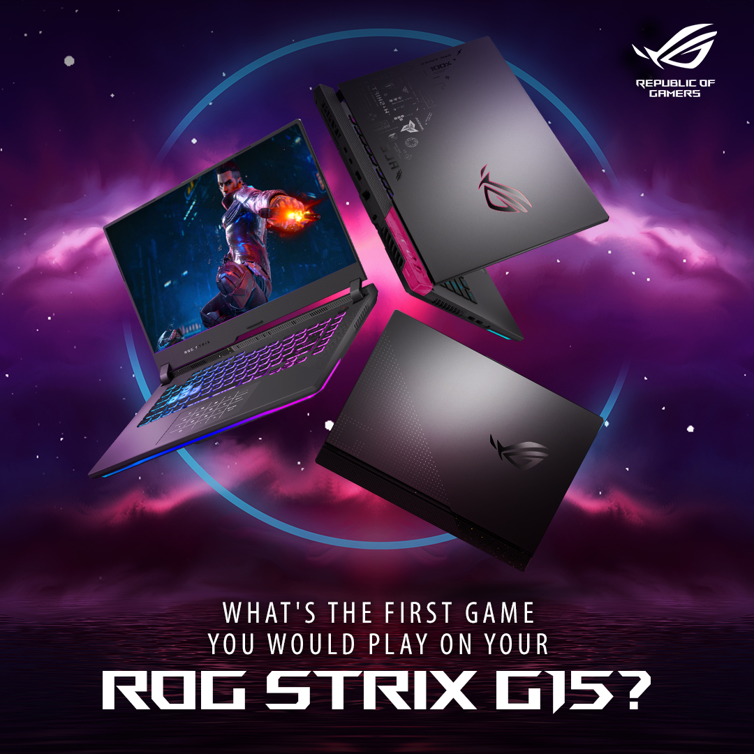 ASUS_ROG_IN's tweet photo. With the ROG Strix G15, it's your game, your stage. What's your opening act? 🎮✨
Checkout the ROG Strix Series - https://t.co/MZkdLCFdpR
#ROGIndia #GameOnROG #ROGStrixG15 https://t.co/D6TjM1ehmG