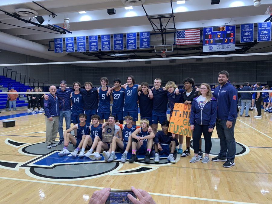 At halftime of tonight's varsity boys basketball game vs Waukesha North, we'll be celebrating the accomplishments of the Waukesha Fusion: our co-op volleyball team and their incredible run to the State Volleyball tournament.