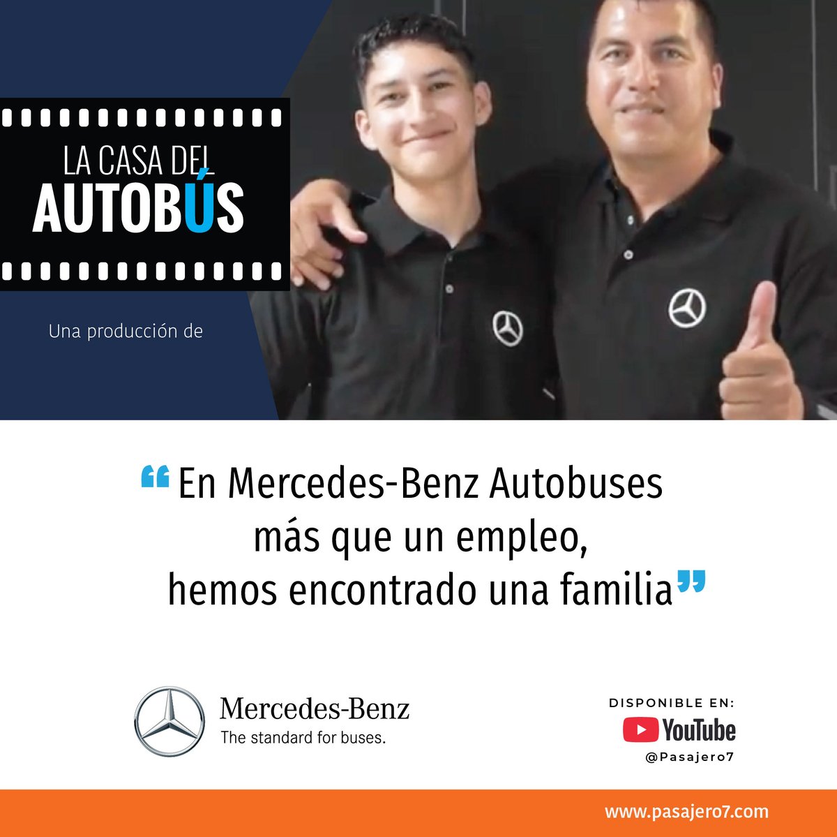 Pasajero7's tweet photo. 🛑¿Ya lo viste? 🎬“La Casa del Autobús🚍” #ElDocumental, la historia de una empresa que ha marcado al transporte de personas en México.
En YouTube: https://t.co/2u3ALp64cQ
#LaCasaDelAutobús #SoyiMBAtible #Autobuses #Movilidad #MoviendoAMéxico @MBenzBusesMx https://t.co/hjVFjUYw6z