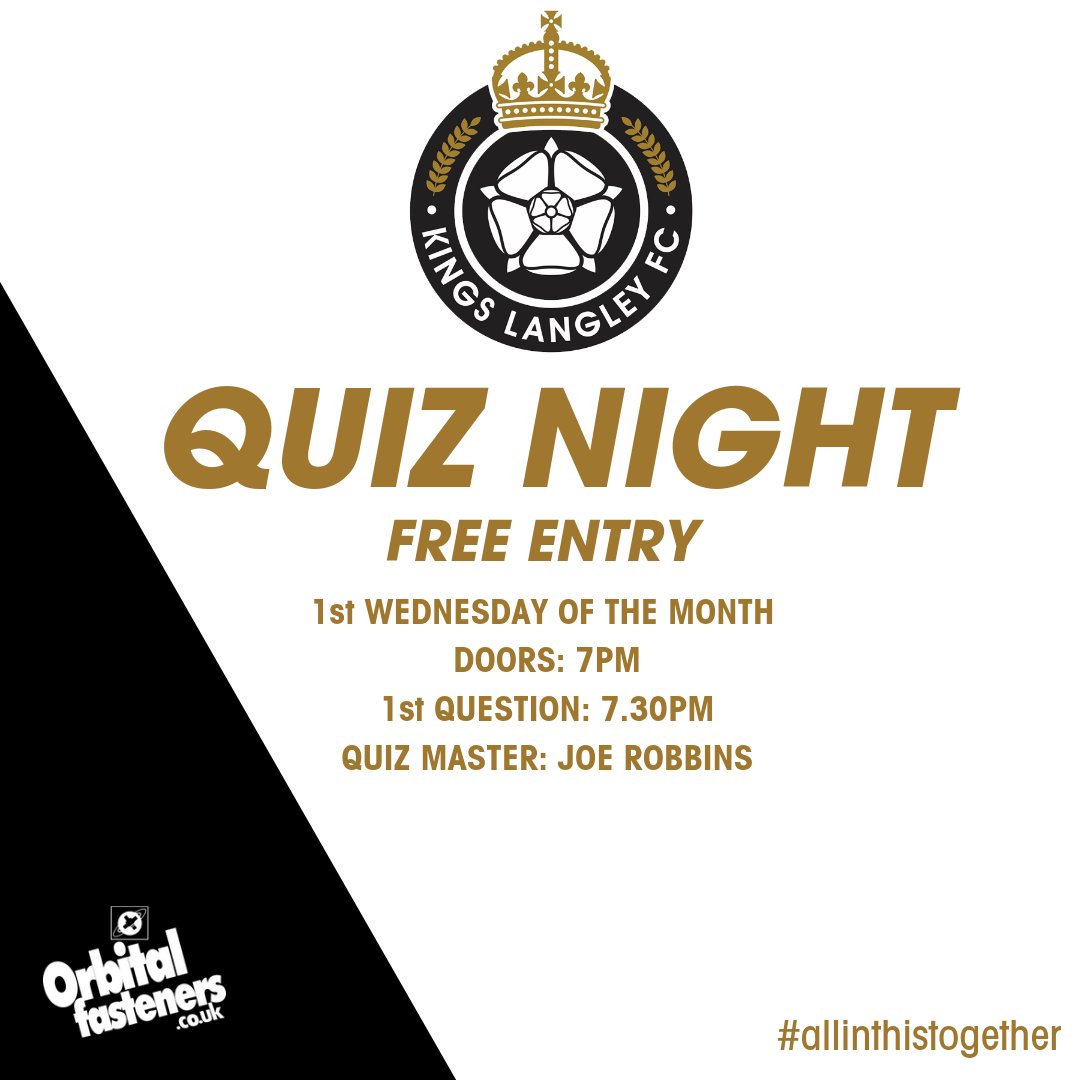 ❓️❓️❓️ It's back! Quiz Master Joe will be testing your grey matter once again on Wednesday, the 7th! The quiz is free to play, and all proceeds from the bar support our club directly. #allinthistogether