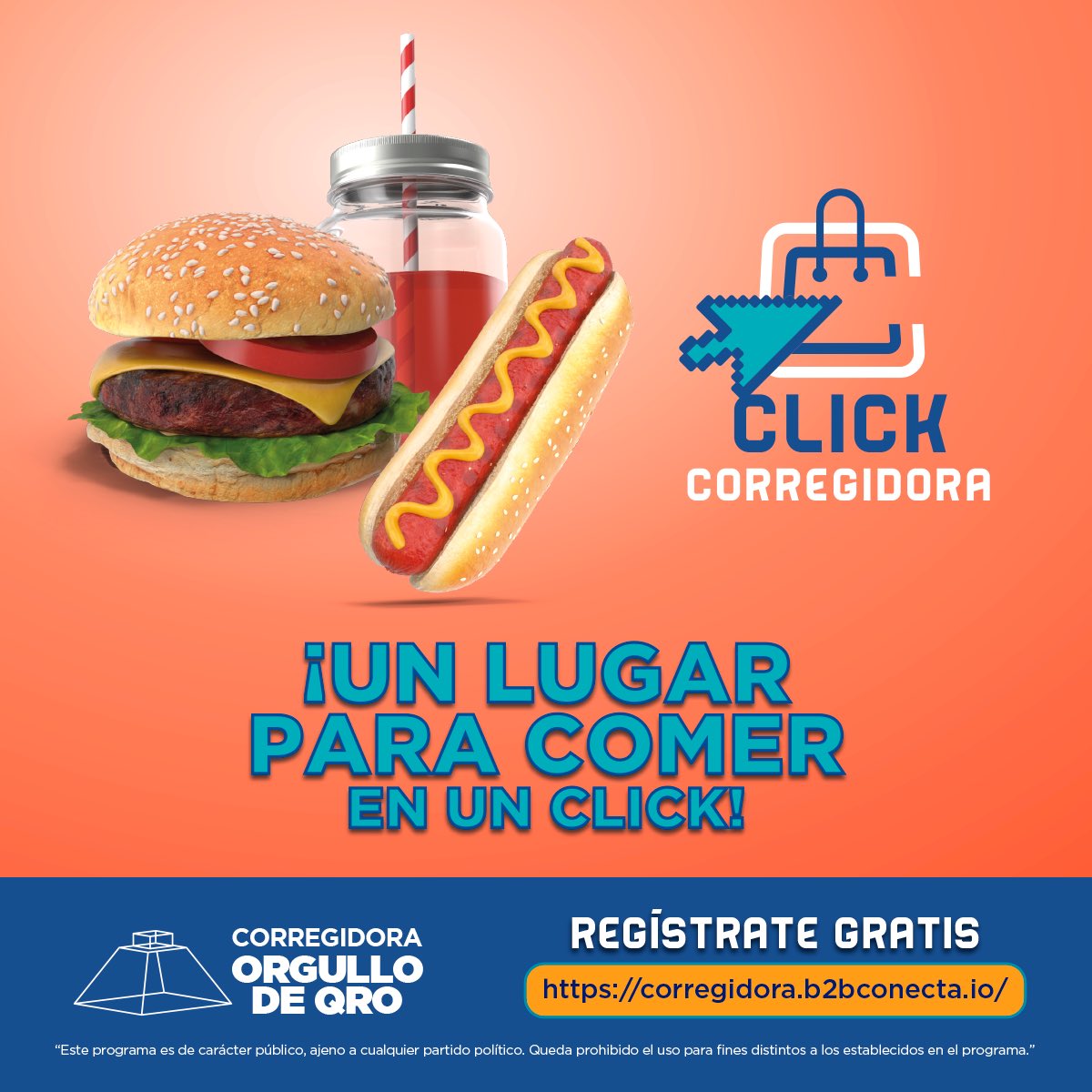 MpioCorregidora's tweet photo. ¿Ya conocen #CorregidoraClick? El lugar en donde puedes vender o comprar de manera ¡fácil y rápida! ¿Qué esperan? Regístrense en: https://t.co/qXr1FxvHLZ ¡Es gratis! #Corregidora #OrgulloDeQro https://t.co/XMgCfGAlk9