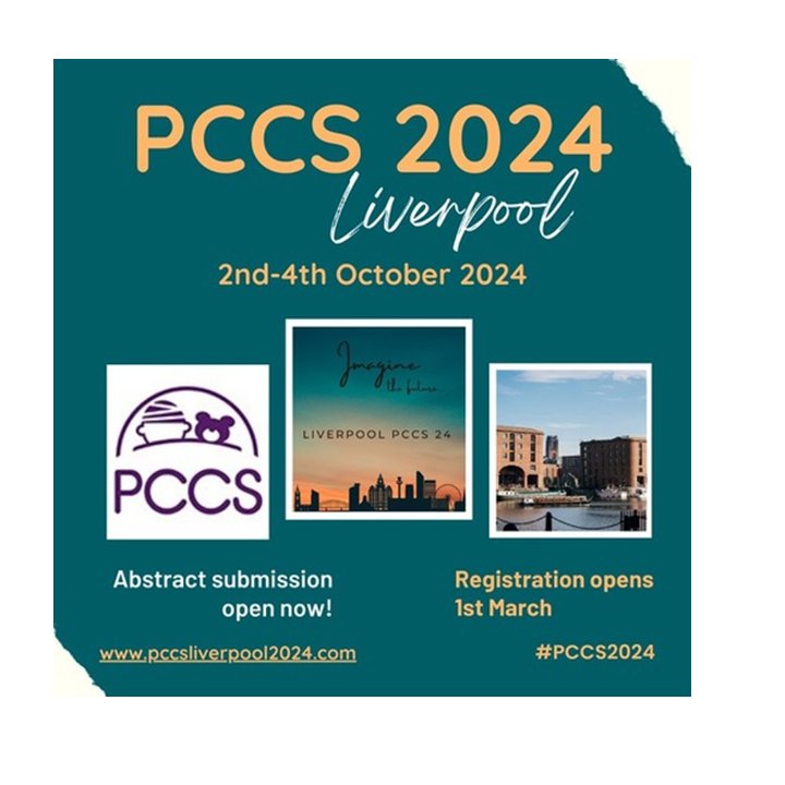 Announcing #PCCS2024 - this year in Liverpool 'Imagine... the future of Paediatric Critical Care' Save the date & book early to ensure your place! 🗓️Registration opens 1st March 🗒️ Abstract submission open now Conference website pccsliverpool2024.com #PedsICU #PedsCICU