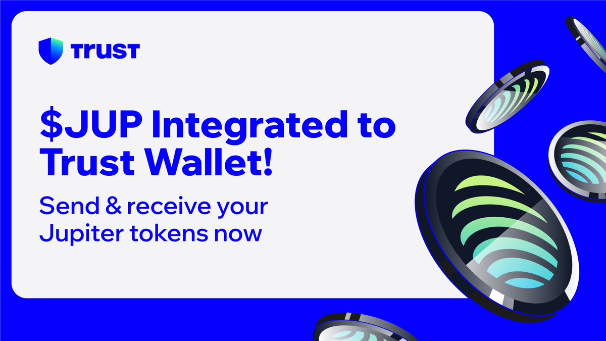TrustWallet's tweet photo. Juuuuuuuuupiter 🪐

$JUP https://t.co/vogh07gmya