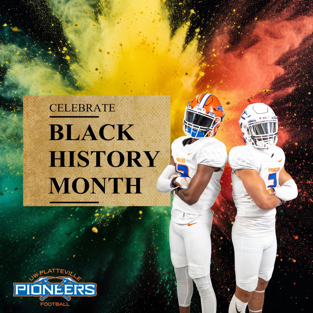 UWPlattFootball's tweet photo. Join us in celebrating Black History Month! ⛏️ 

“ Every great dream begins with a dreamer. Always remember, you have within you the strength, the patience, and the passion to reach for the stars to change the world.”
— Harriet Tubman, American abolitionist 

#swingtheaxe https://t.co/b9WZvnCMcd