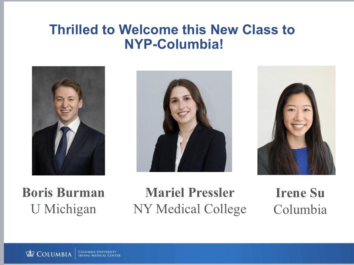 Columbia Urology (@columbiaurology) on Twitter photo So excited for you to join our family <a href="/ColumbiaUrology/">Columbia Urology</a>!
#AUAMatch24 <a href="/AmerUrological/">Amer. Urol. Assn.</a>
<a href="/UMichUrology/">Michigan Urology</a> <a href="/NymcUrology/">NYMC Urology</a> So excited for you to join our family <a href="/ColumbiaUrology/">Columbia Urology</a>!
#AUAMatch24 <a href="/AmerUrological/">Amer. Urol. Assn.</a>
<a href="/UMichUrology/">Michigan Urology</a> <a href="/NymcUrology/">NYMC Urology</a>